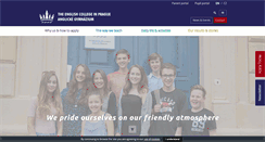 Desktop Screenshot of englishcollege.cz